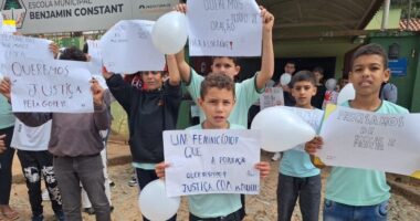 Estudantes de Buritis protestam após assassinato de servidora Maria Gorete e pedem fim da violência BURITIS