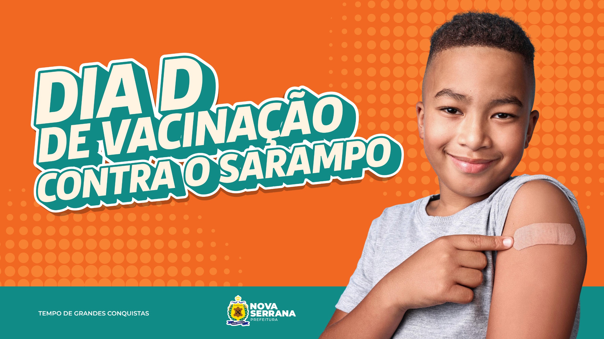 Dia D de vacinação contra o sarampo em Nova Serrana