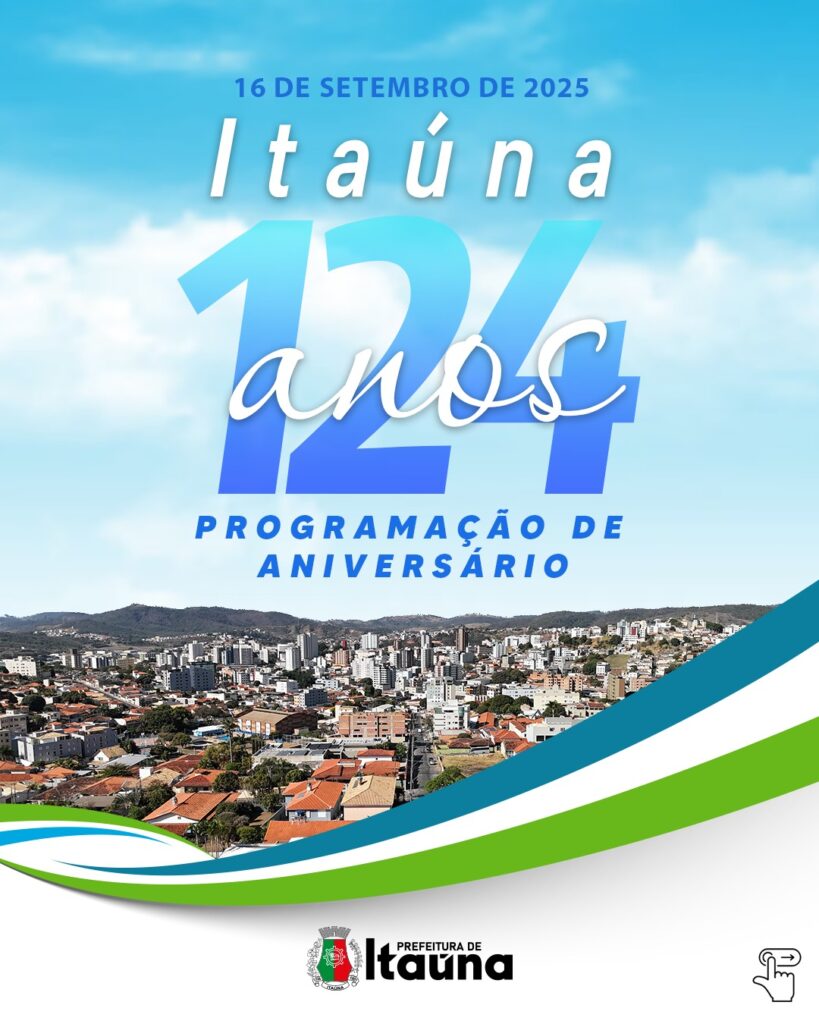 Aniversário de Itaúna terá programação cultural gratuita e lançamento do Festival de Teatro WhatsApp Image 2025-09-11 at 16.58.41