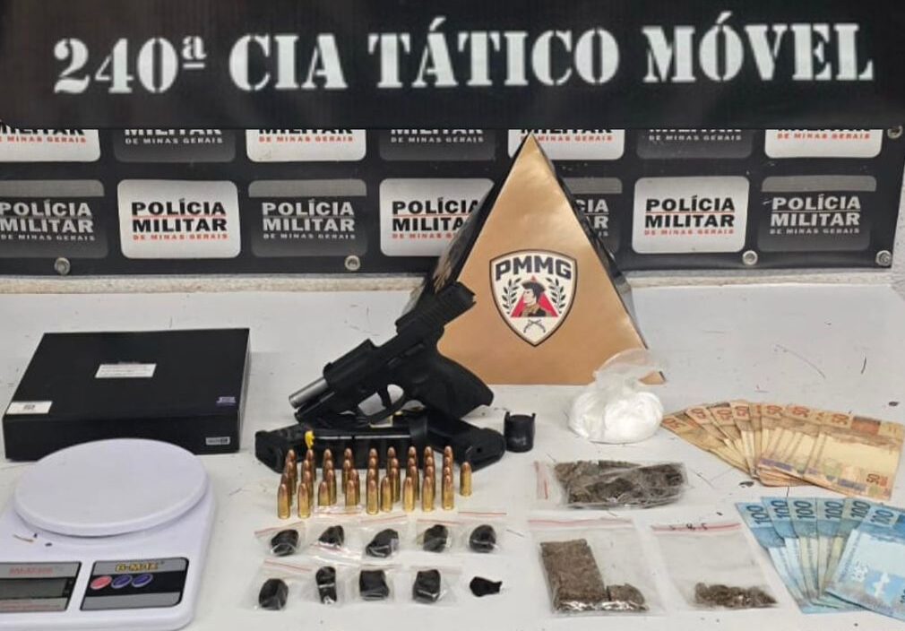 Operação no bairro Catalão termina com arma e entorpecentes apreendidos