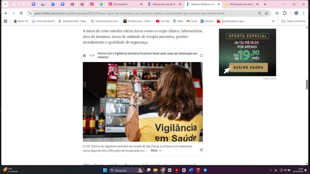 Após crise do Metanol médicos aconselham que se evite consumo de bebidas alcoolicas Imagem do WhatsApp de 2025-10-02 à(s) 10.07.06_8cf9857b
