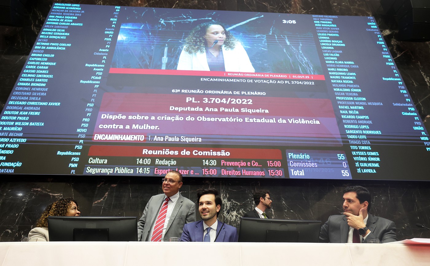 Observatório da Violência contra a Mulher aprovado em definitivo na Assembleia de Minas
