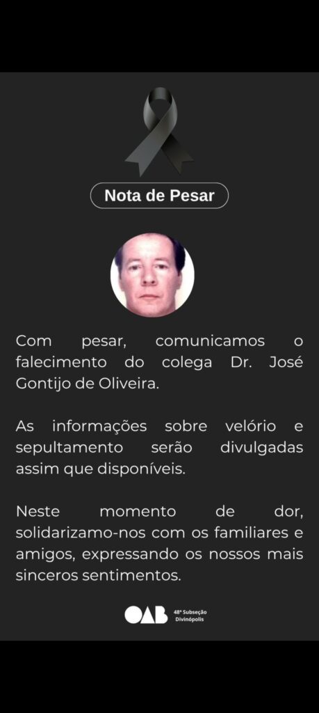 Advogado José Gontijo de Oliveira é encontrado morto no Rio Itapecerica, em Divinópolis; OAB emite nota de pesar Screenshot_20251031_170324_WhatsApp