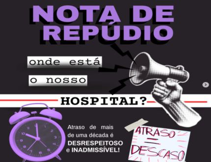 Estudantes da UFSJ cobram entrega do Hospital Regional de Divinópolis: “Quase duas décadas de promessas e nenhuma solução”