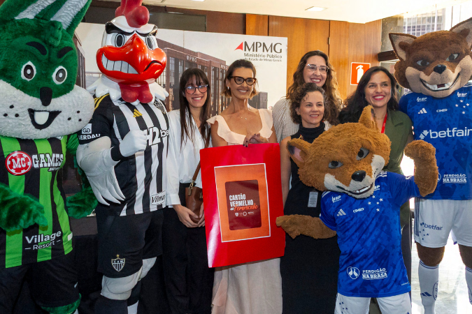 Cruzeiro, Atlético e América aderem à campanha “Cartão Vermelho ao Feminicídio” lançada pelo MPMG