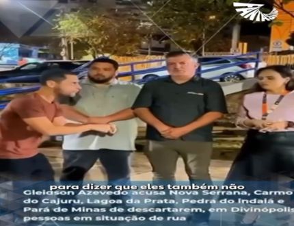 Fantástico destaca Divinópolis em reportagem nacional sobre população de rua e confirma tema antecipado pelo Divinews
