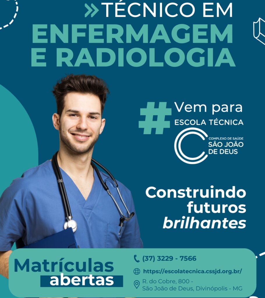 Matrículas abertas: Escola Técnica São João de Deus lança vagas para cursos de Enfermagem e Radiologia com início em fevereiro de 2026 ofx_14112025166320