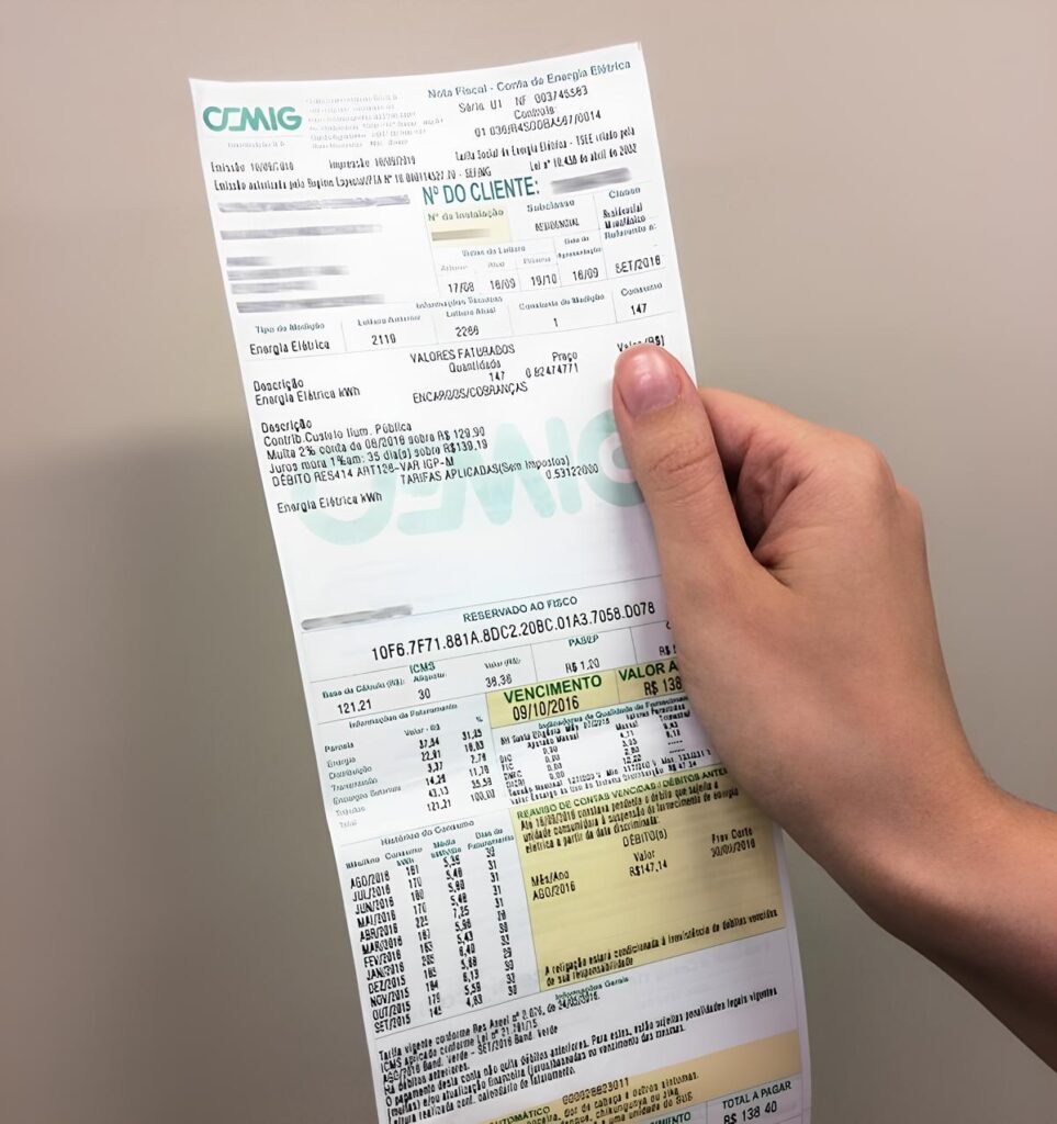 Tarifa Social muda e passa a exigir nova regra para manter gratuidade na conta de luz 20-05-25-fatura-cemig