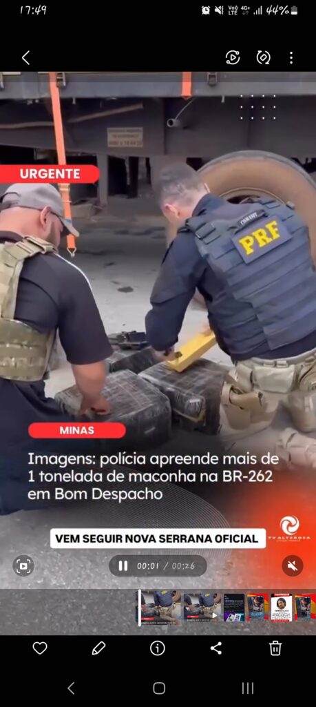 Mais de 1,3 tonelada de maconha é apreendida na BR-262 durante operação conjunta em Bom Despacho Screenshot_20251221_174958_Gallery