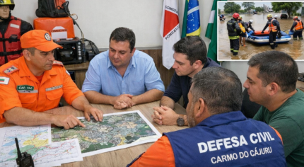 Prefeitura e Corpo de Bombeiros alinham estratégias para o período chuvoso em Carmo do Cajuru