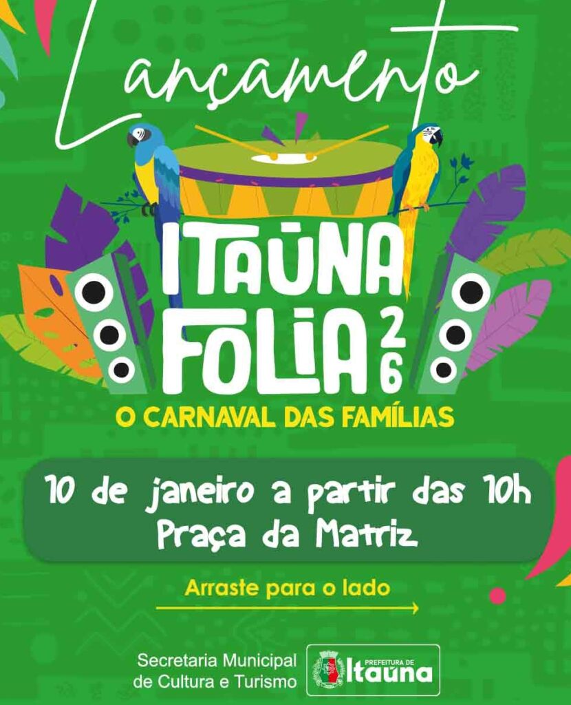 Prefeitura de Itaúna lança oficialmente o Itaúna Folia 2026 na Praça da Matriz WhatsApp Image 2026-01-08 at 09.02.44