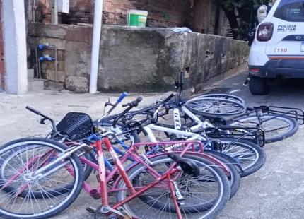 Polícia Militar recupera bicicleta furtada e apreende cinco em operação nos bairros Canaã, Caravelas e Planalto