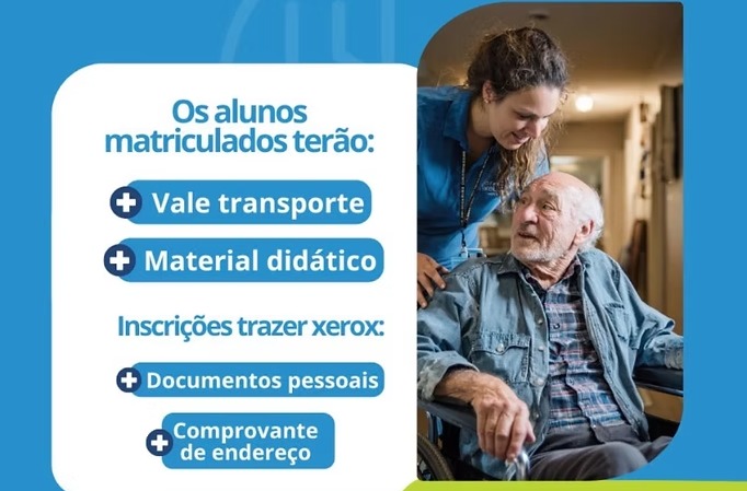 Curso gratuito capacita moradores de Divinópolis para cuidados com a pessoa idosa
