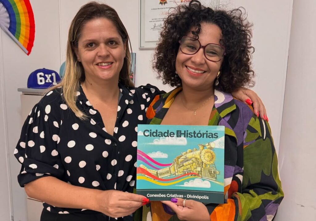 AVANÇO NA CULTURA: Kell Silva aprova leis estratégicas para valorizar produtores locais e instituir o "Dia Cidade das Histórias" KELL SILVA E LARA ORDONES.jpg