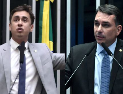 Nikolas conversa com Flávio Bolsonaro e confirma reeleição a deputado federal em 2026 Nikolas-Flavio - site