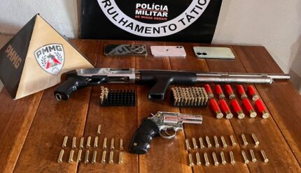 PM prende coautor de homicídio e descobre arsenal durante buscas em Martinho Campos