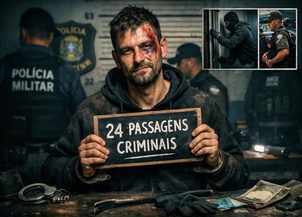 Homem com 24 passagens policiais é preso após arrombar drogaria em Divinópolis; reincidência desafia sistema judicial