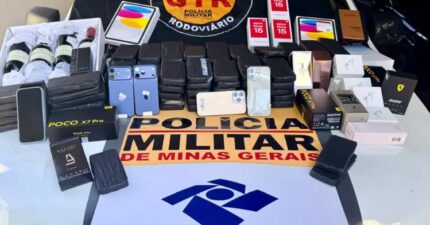 GOLPE DE R$ 1 MILHÃO: Receita Federal desmonta “carro-cofre” recheado de iPhones em Frutal