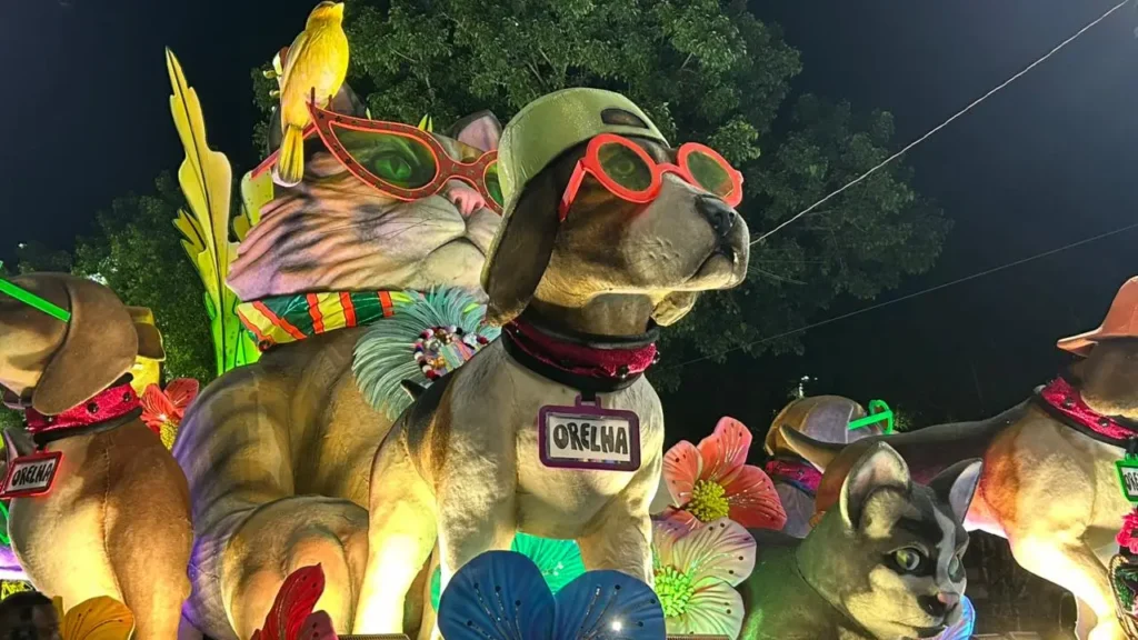 ''A paixão pelos animais: Cão Orelha ganha homenagem especial em desfile da Mocidade homenagem-orelha_giovanna