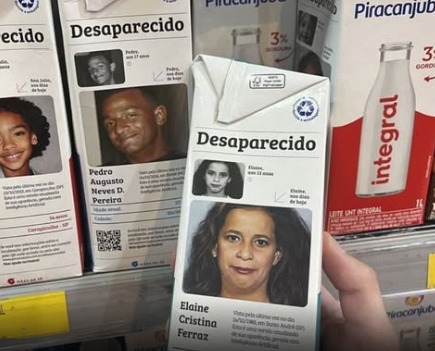 Leite Piracanjuba vira ferramenta de busca e ajuda a encontrar pessoas desaparecidas no Brasil
