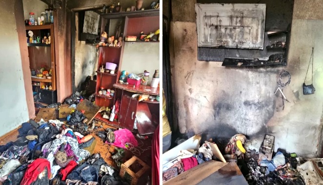 Fogo se espalha rapidamente após criança iniciar incêndio em casa em Pará de Minas