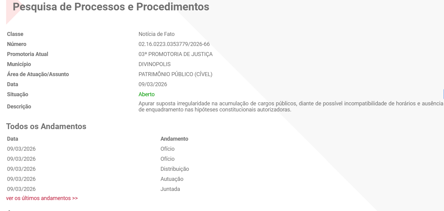 Imagem MP investigação