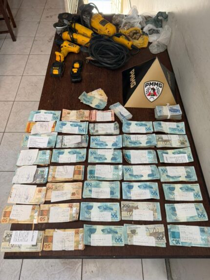 Quadrilha que aterrorizavam Divinópolis e região são presos com R$ 25 mil furtados de supermercado