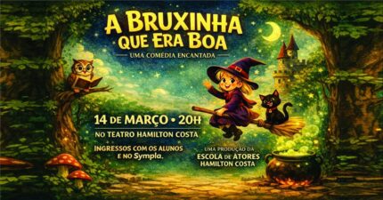 Clássico infantil “A Bruxinha que Era Boa” ganha montagem especial no Teatro Hamilton Costa