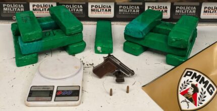 Homem com extensa ficha criminal acaba preso com barras de maconha e pistola Beretta no Belo Vale