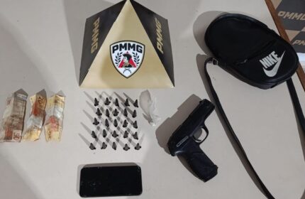 Briga em comércio de Pitangui termina com descoberta de arsenal de drogas e arma falsa; quem era o agressor