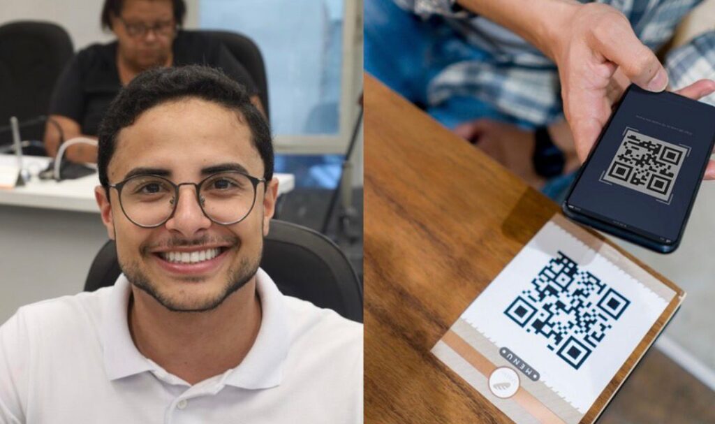 Adeus ao exclusivo digital: Nova regra do vereador Vitor Costa protege idosos e garante cardápio físico na mesa WhatsApp Image 2026-03-27 at 16.36.50