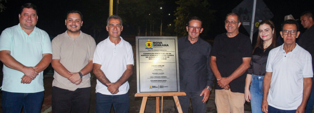 Nova Serrana investe R$ 800 mil e transforma segurança na Rodovia Carmem Duarte com nova iluminação inauguracao boa vista