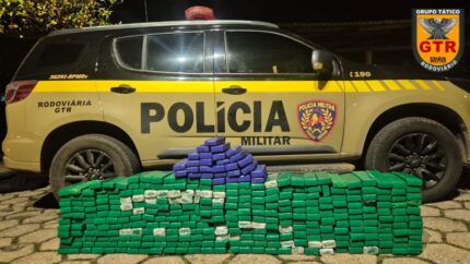 Motorista foge da polícia, bate carro e é flagrado com drogas na MG-050