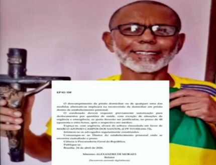 Moraes concede prisão domiciliar a morador de Divinópolis condenado a 12 anos de prisão pelo 8 de Janeiro