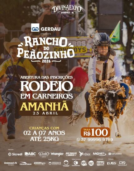 Sucesso em edições anteriores, Rancho do Peãozinho retorna à Divinaexpo 2026 com vagas abertas
