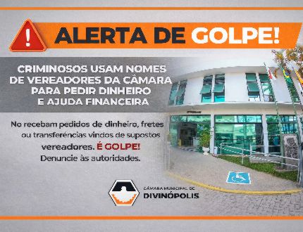 É golpe: criminosos usam nomes de vereadores de Divinópolis para pedir dinheiro