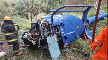 Helicóptero com crianças cai e mobiliza força-tarefa de resgate em Campina Grande