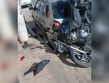 Motociclista de 24 anos Fica Ferido em Ponto Crítico da Avenida Magalhães Pinto