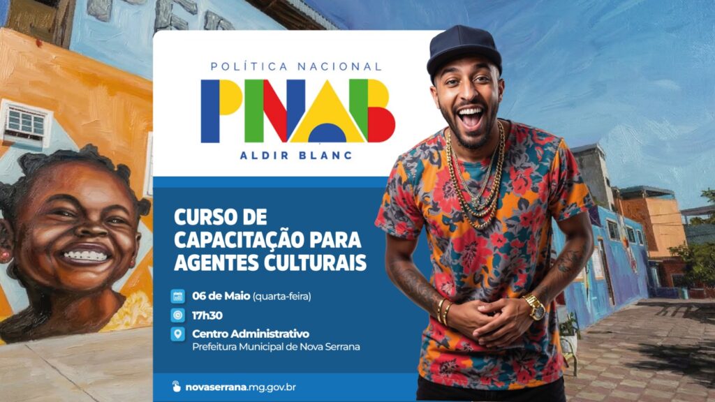 Nova Serrana abre curso gratuito para agentes culturais sobre a Lei Aldir Blanc PNAB