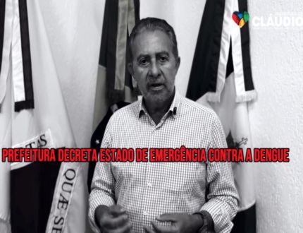 Urgente: Cláudio-MG decreta emergência após mortes por dengue e amplia força-tarefa contra o mosquito