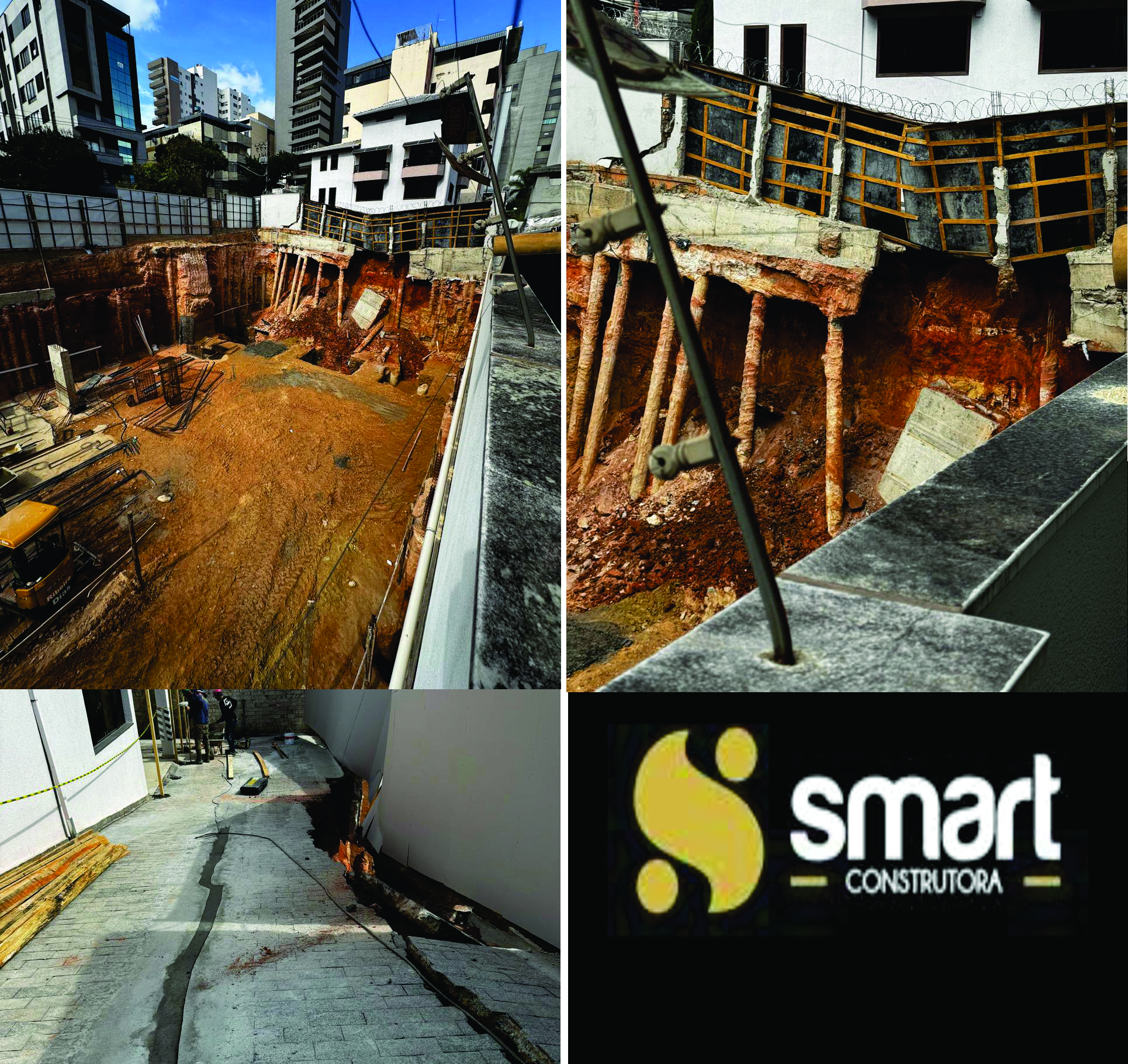 Exclusiva: Obra de prédio de 23 andares da Smart Construtora cria pânico, causa danos e interdita garagem no Sidil em Divinópolis