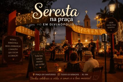 Seresta na Praça celebra o Dia dos Namorados com música, romantismo e encontro de gerações em Divinópolis