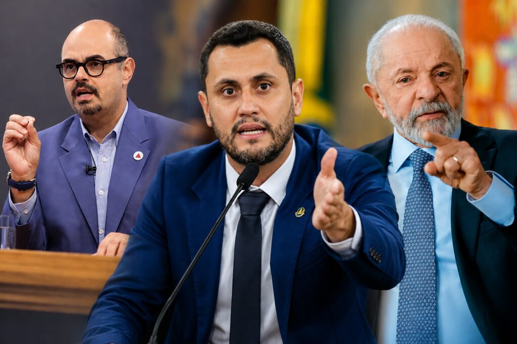 Senador Cleitinho (REP) defende Lula (PT) e Mateus Simões (PSD) em Divinópolis e prega civilidade Cleitinho - Lula - Matheus Simões