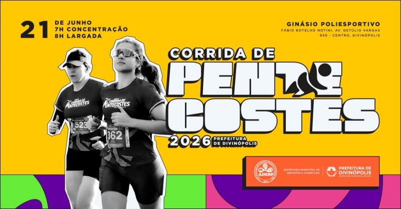 Corrida de Pentecostes 2026 divulga retirada dos kits em Divinópolis