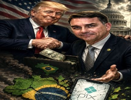 Flávio se alia a Trump, EUA miram o Pix e Brasil paga conta eleitoral dos Bolsonaro