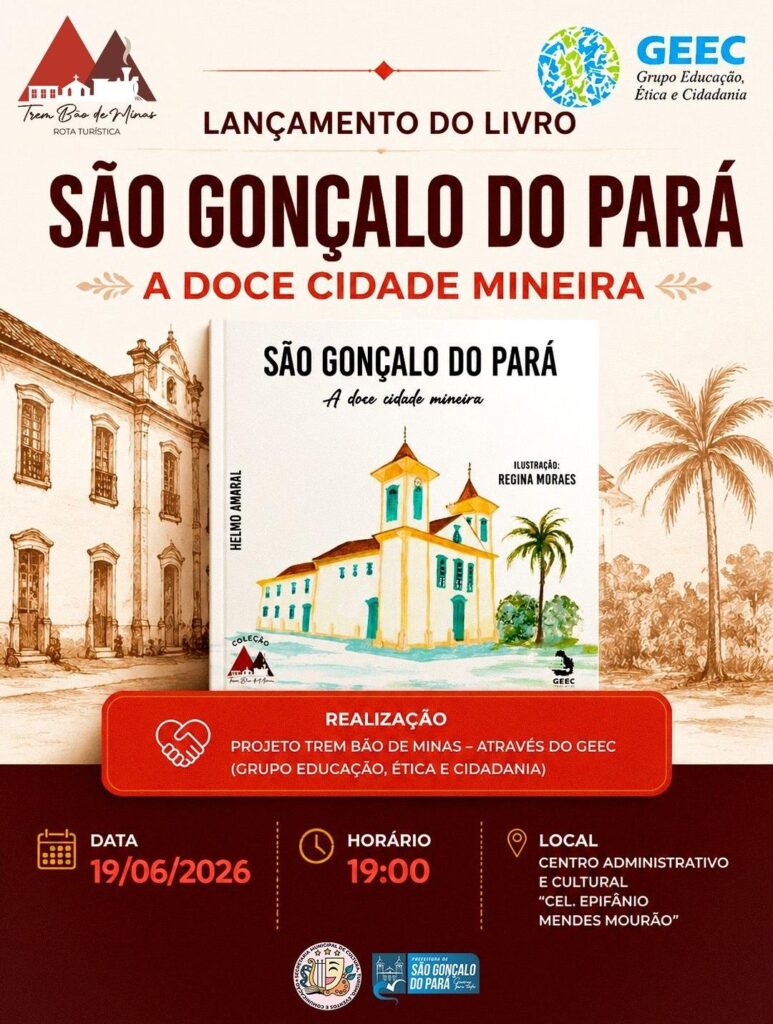 Livro resgata a história de São Gonçalo do Pará e celebra a identidade da “Doce Cidade Mineira” WhatsApp Image 2026-06-17 at 13.52.56