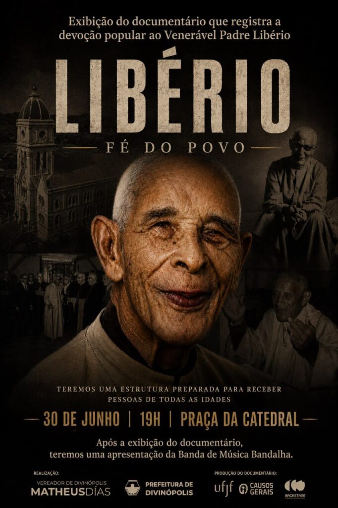 Documentário "Libério: Fé do Povo" será exibido gratuitamente na Praça da Catedral, em Divinópolis, nesta terça-feira WhatsApp Image 2026-06-29 at 19.36.26
