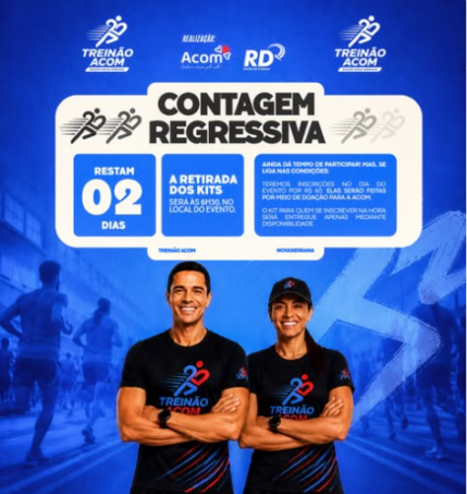 Treinão ACOM entra na reta final e promete unir esporte, solidariedade e superação neste fim de semana