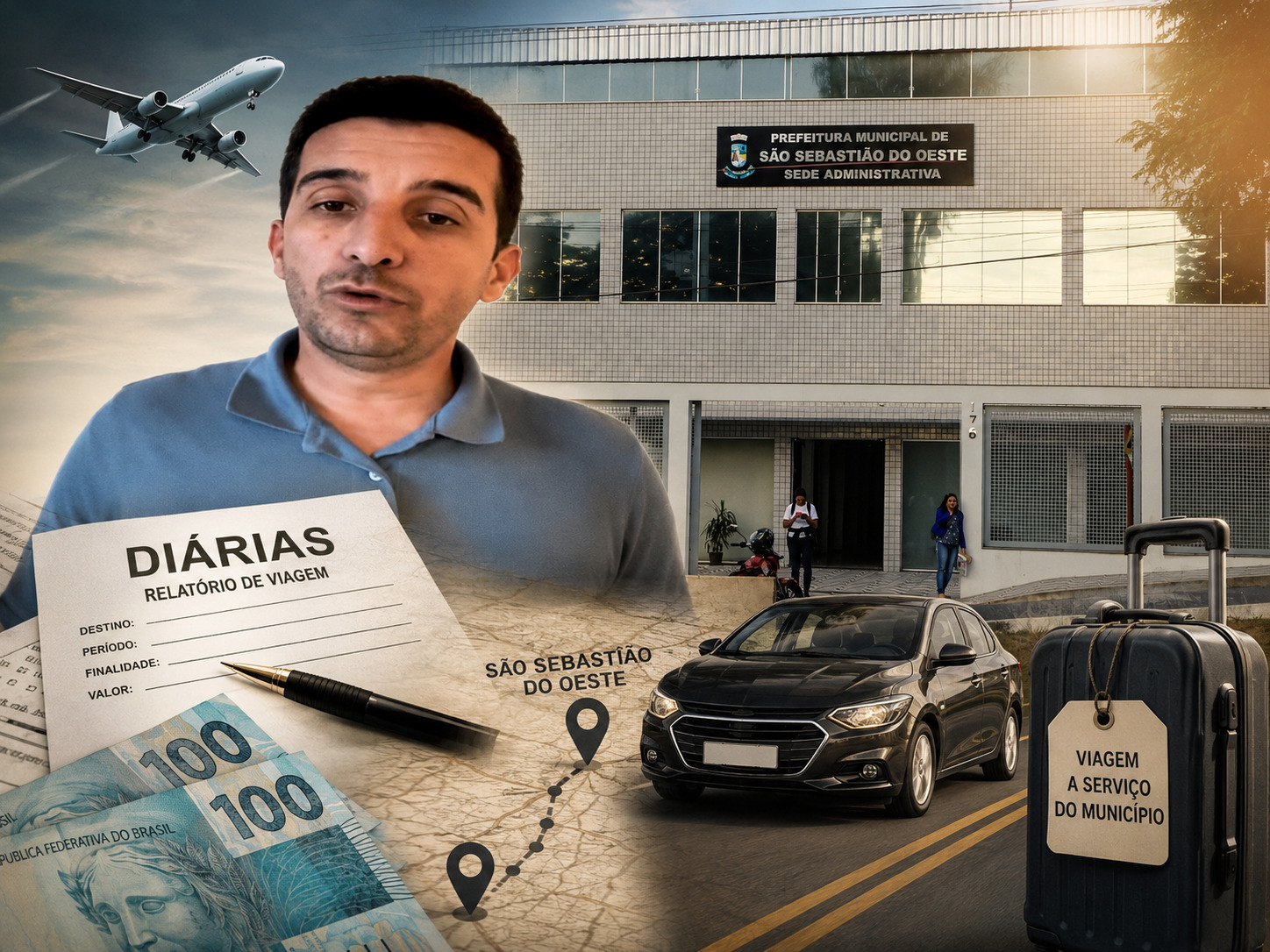 Exclusiva: Diárias de viagens de São Sebastião do Oeste explodem e população cobra explicações