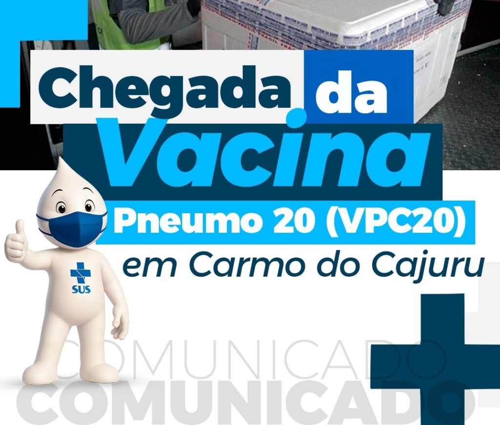 Saúde infantil: Carmo do Cajuru começa a aplicar nova vacina Pneumo 20 vacinação cajuru NOVO